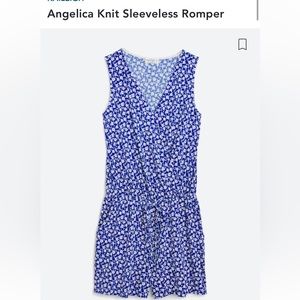 Kaileigh Angelica Knit Sleeveless Floral Romper